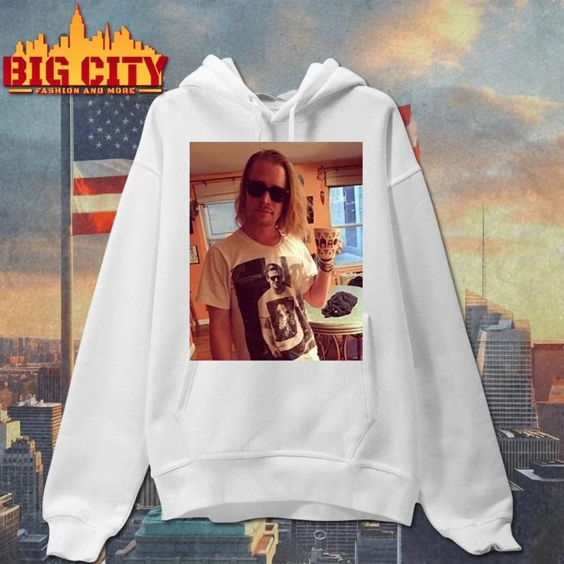 Ryan Gosling Wears Shirt Of Macaulay Culkin Wearing Ryan Gosling Photo Shirt