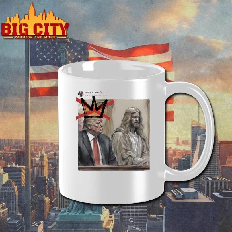 Trump just compared himself to Jesus Christ on Truth Social No Kings Graphic Shirt