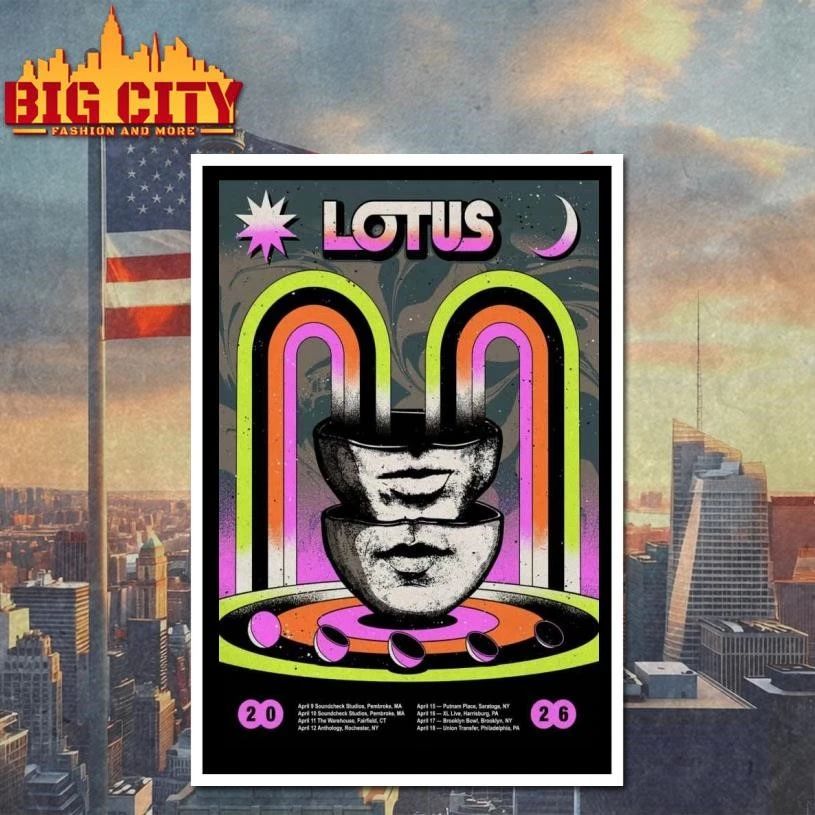 Lotus Tour Apr 2026 Poster Shirt
