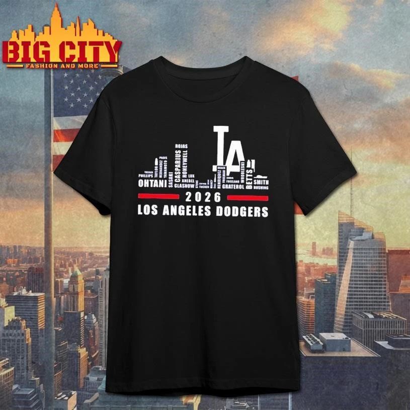 Los Angeles Dodgers 2026 greatest of all time players city skyline Shirt