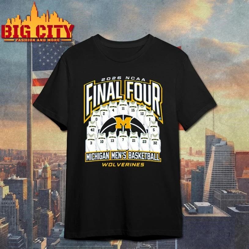 Michigan Wolverines Final Four Jersey Madness 2026 NCAA Men’s Basketball Final Four College Shirt