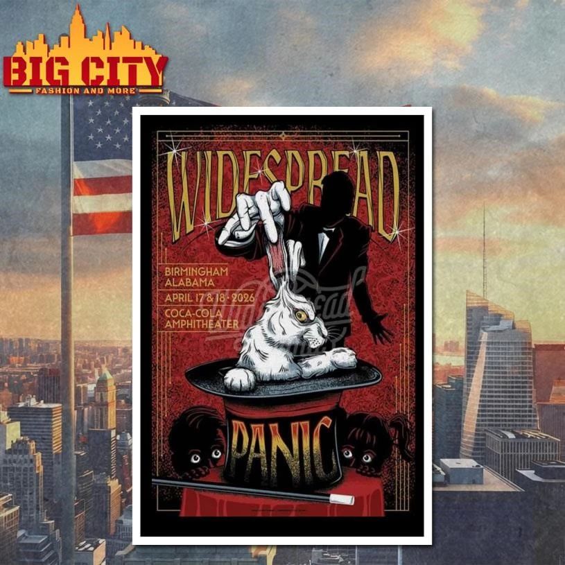 Widespread Panic Rabbit Outta The Hat Apr 17-18 2026 Poster Shirt