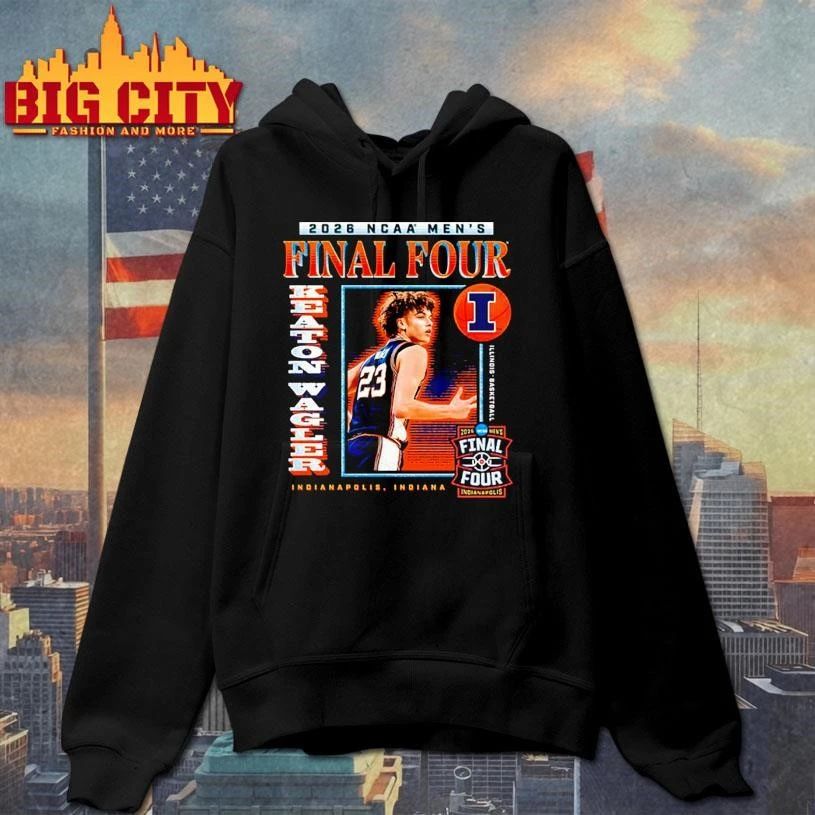 Keaton Wagler Illinois Fighting Illini 2026 NCAA Men’s Basketball Final Four March Madness Indianapolis Player Shirt
