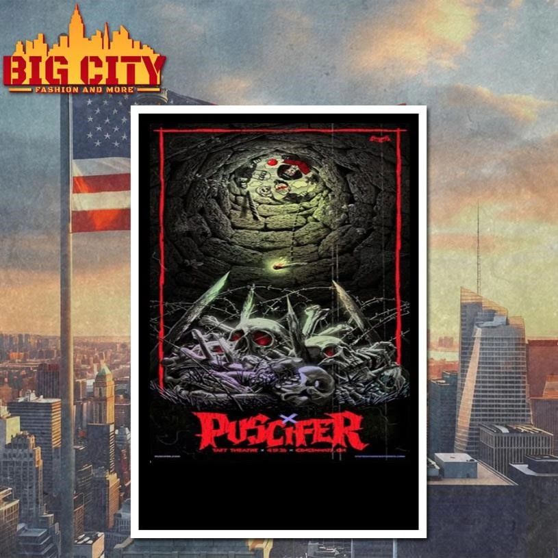 Puscifer Normal Isn’t’ Tour 2026 Cincinnati Poster At April 19 2026 At Taft Theater Poster Shirt