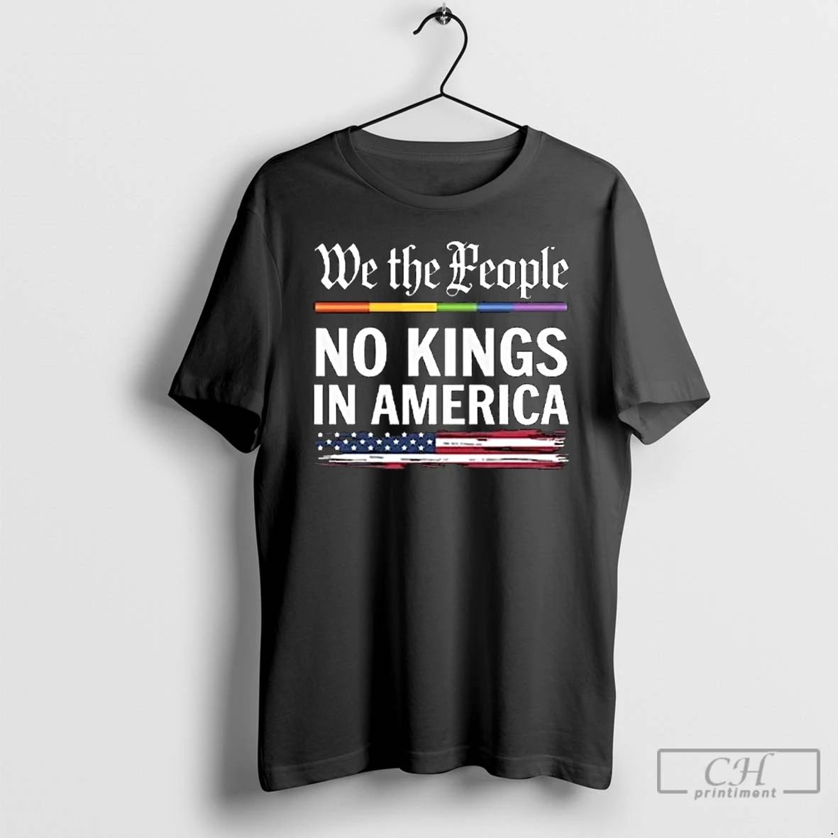 Classic We The People No Kings In America 2025 Long Sleve T Shirts