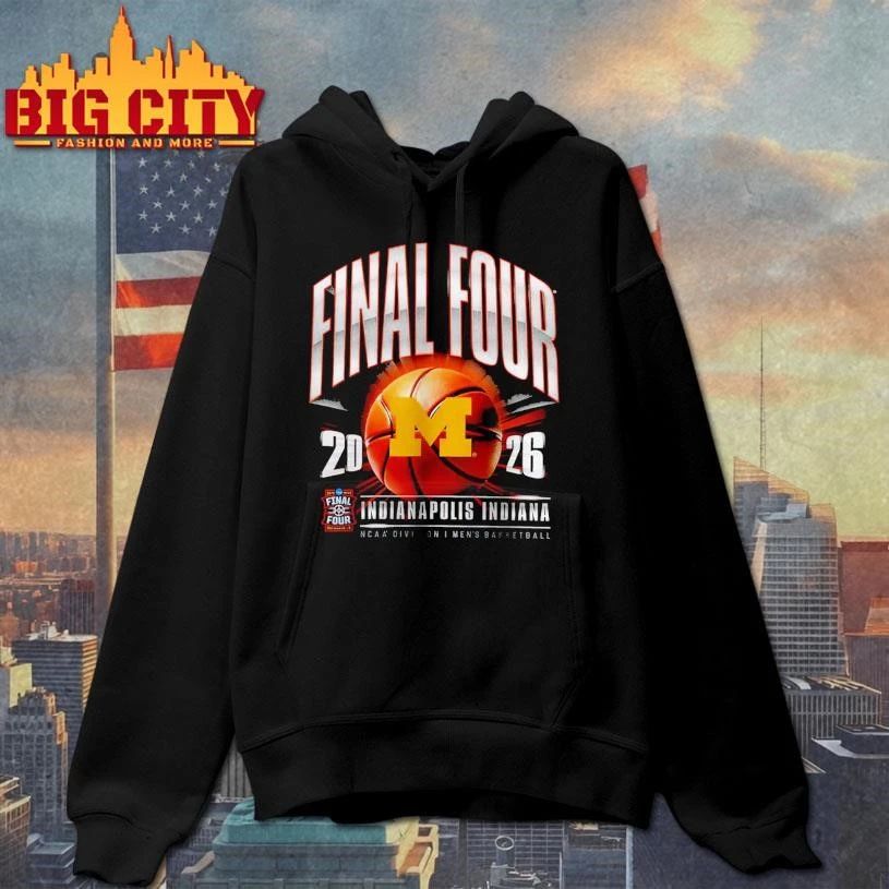Michigan Wolverines Men’s Basketball 2026 NCAA D1 Tournament Final Four Indiana College Shirt
