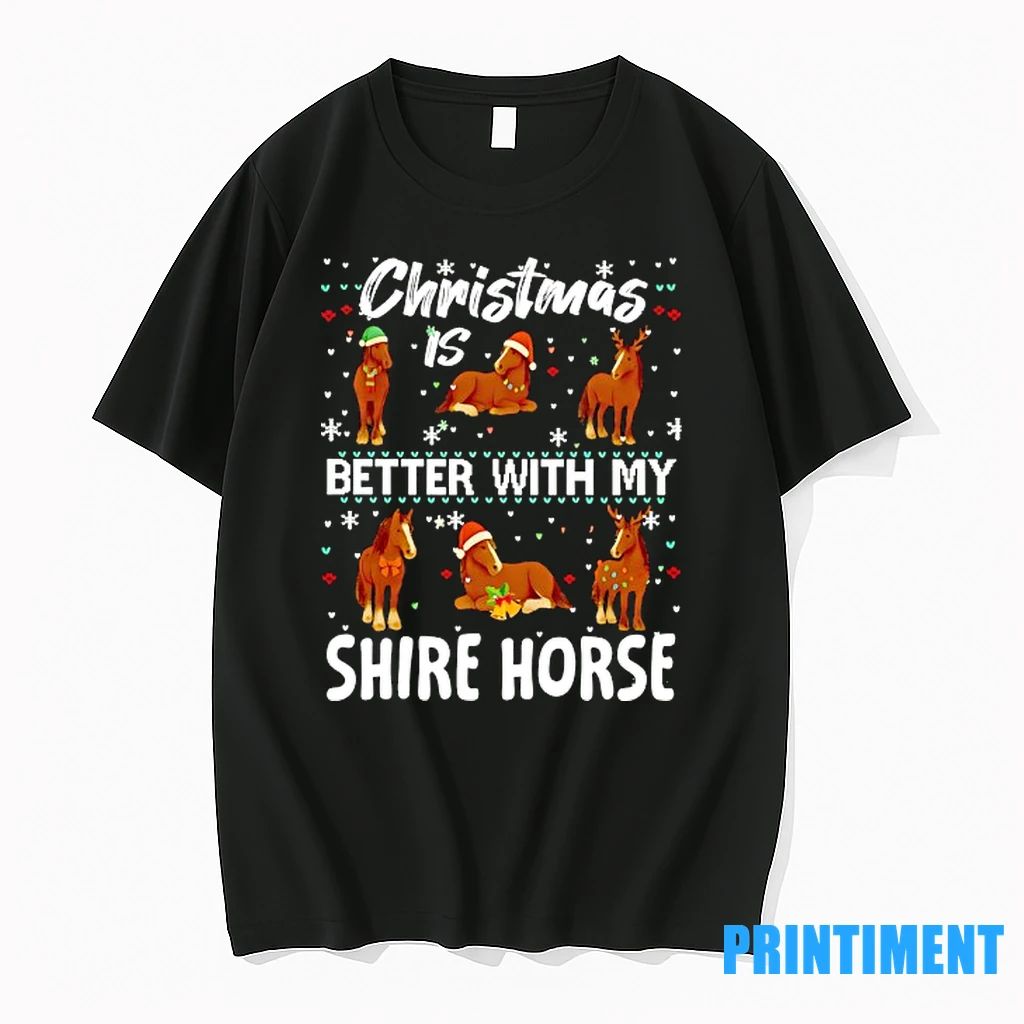 Christmas Is Better With Shire Horse Tshirts Sweater