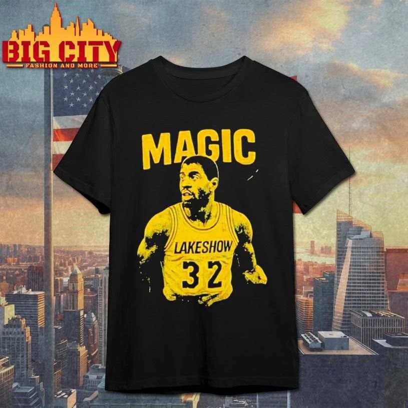 Magic Johnson Los Angeles Lakers Showtime Era T-Shirt