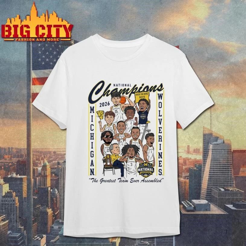2026 Men’s Basketball National Champions Cartoon Team Shirt