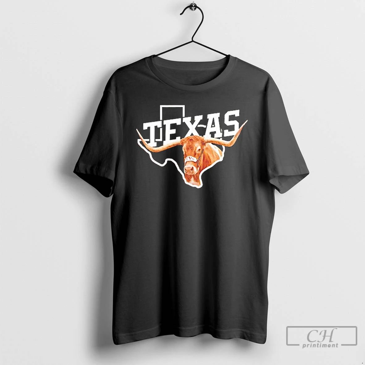 Classic Texas Longhorns In Map T Shirts