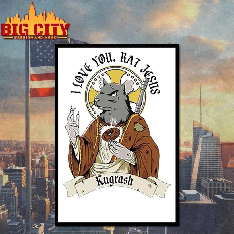 Dropout Rat Jesus Funny Graphic Shirt