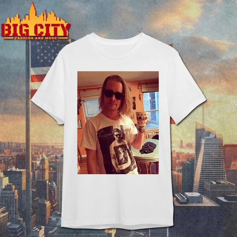 Ryan Gosling Wears Shirt Of Macaulay Culkin Wearing Ryan Gosling Photo Shirt