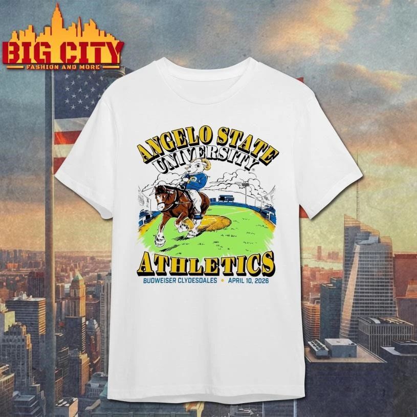 Angelo State University Athletics Budweiser Clydesdales April 10 2026 Classic Shirt