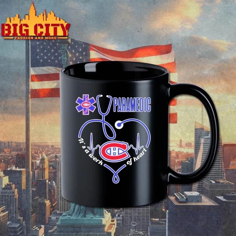 Montreal Canadiens Paramedic It’s A Work Of Heart Stethoscope Shirt
