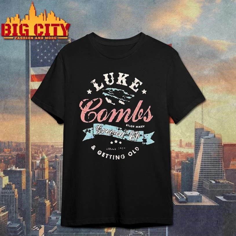 Luke Combs Merch Getting Old Spellout Graphic Shirt