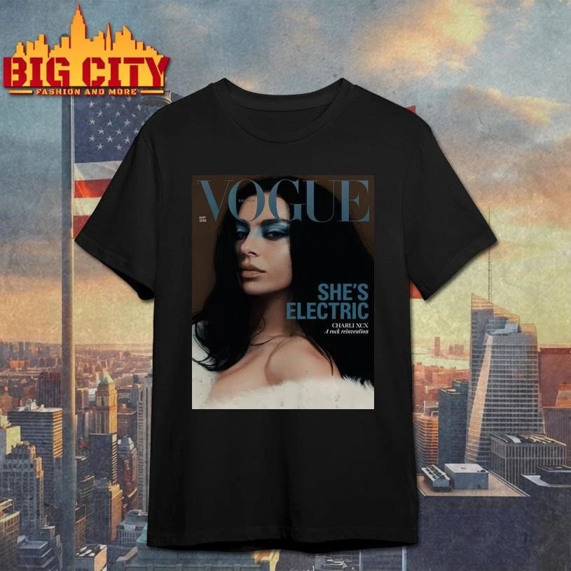 Charli XCX Graces On British Vogue May 2026 She’s Electric Poster Shirt