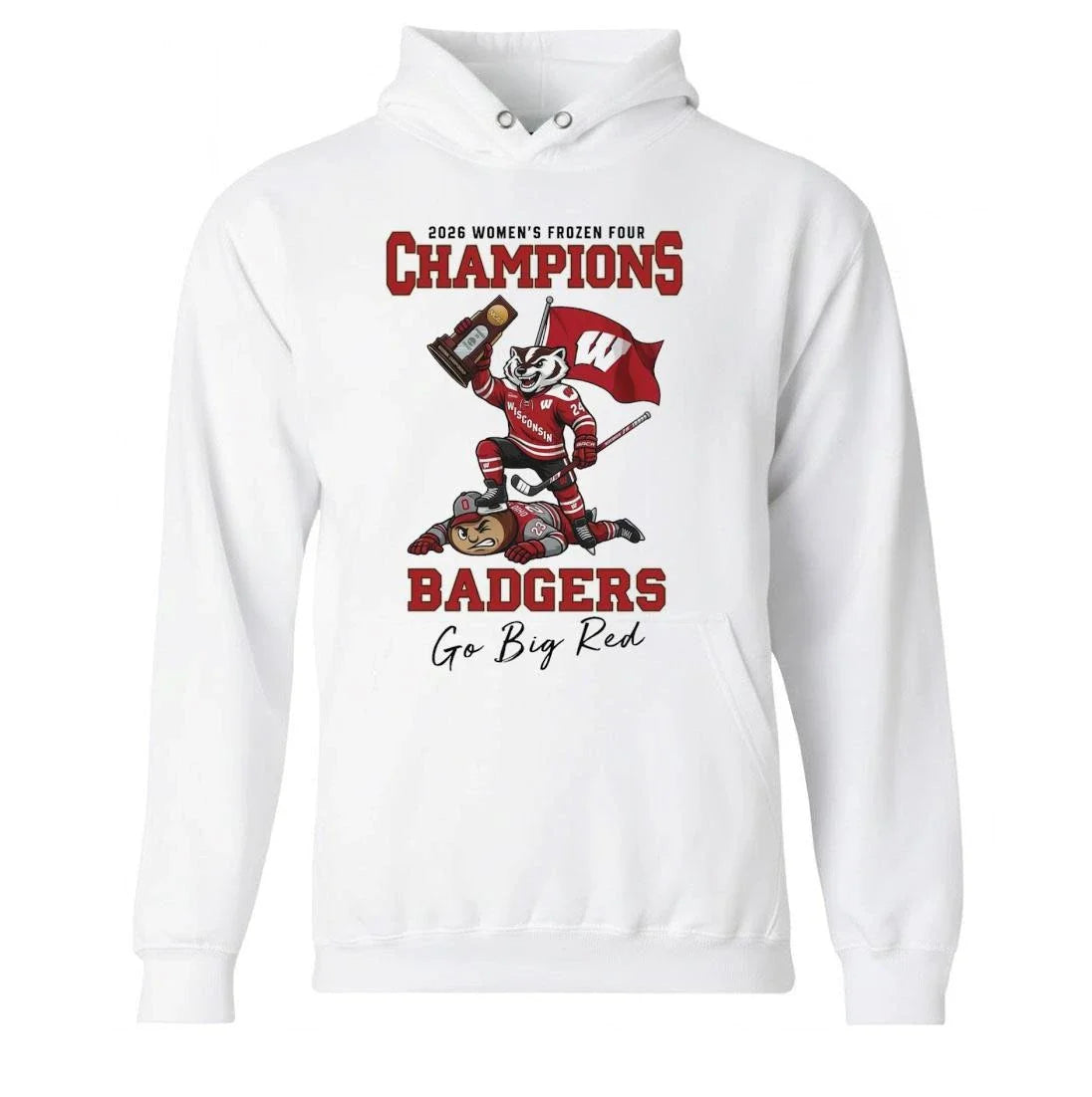 Wisconsin Badgers NCAA Women’s Ice Hockey National Champions 2026 Mascot Shirt