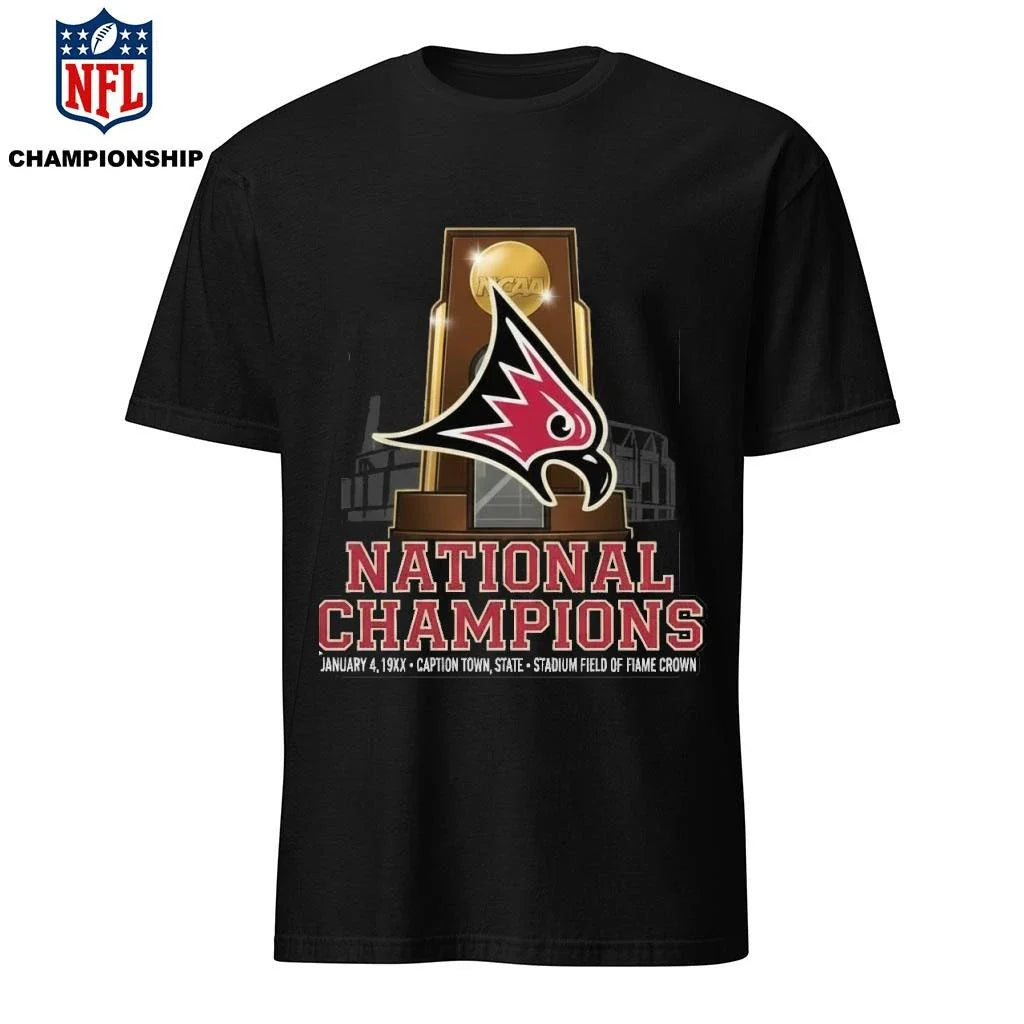 Wisconsin River Falls Falcons Stagg Bowl 2025 NCAA Division III Champion At Tom Benson Hall Of Fame Stadium Shirt