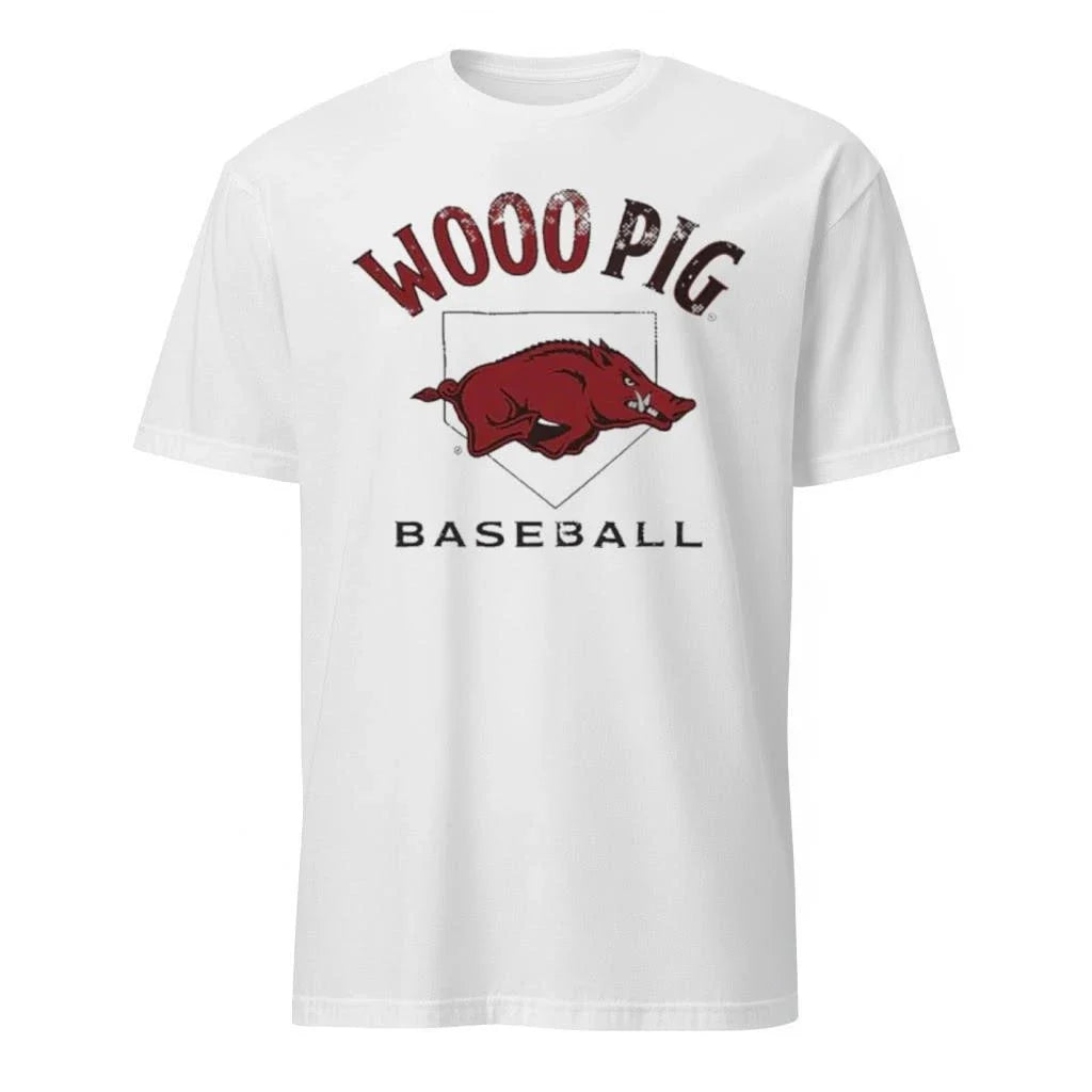 Wooo Pig Arkansas Baseball Home Plate Shirt